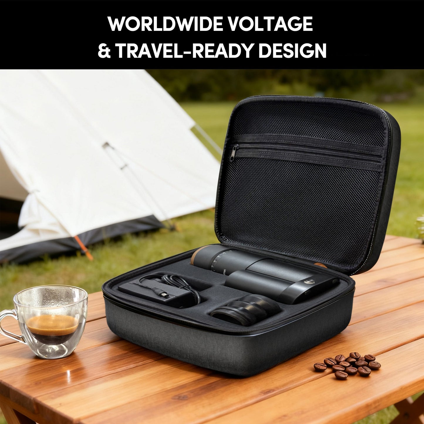 Geimori T38 Plus-The True Pro Grade Portable Coffee Grinder with 38mm Conical Burr, Anti-Static Tech, Stepless Grind Settings, Zero Retention