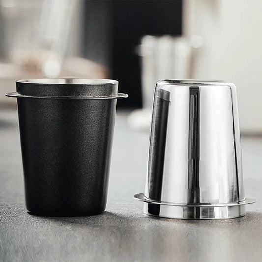 DecorBites™ Espresso Dosing Cup: Coffee Powder Feeder & Distributor for Espresso Machine