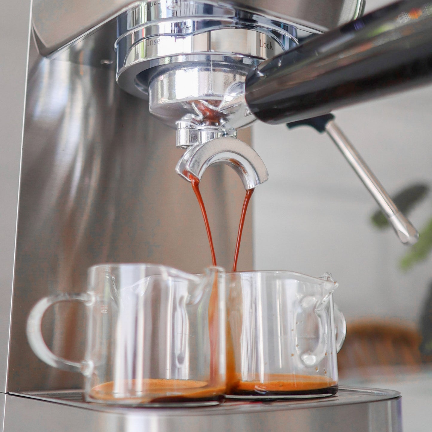 Wirsh 20 Bar Espresso Machine with Plastic Free Portafitler and Steamer, Pressure Gauge, Touch Screen, Full Stainless Steel (Home Barista Plus)